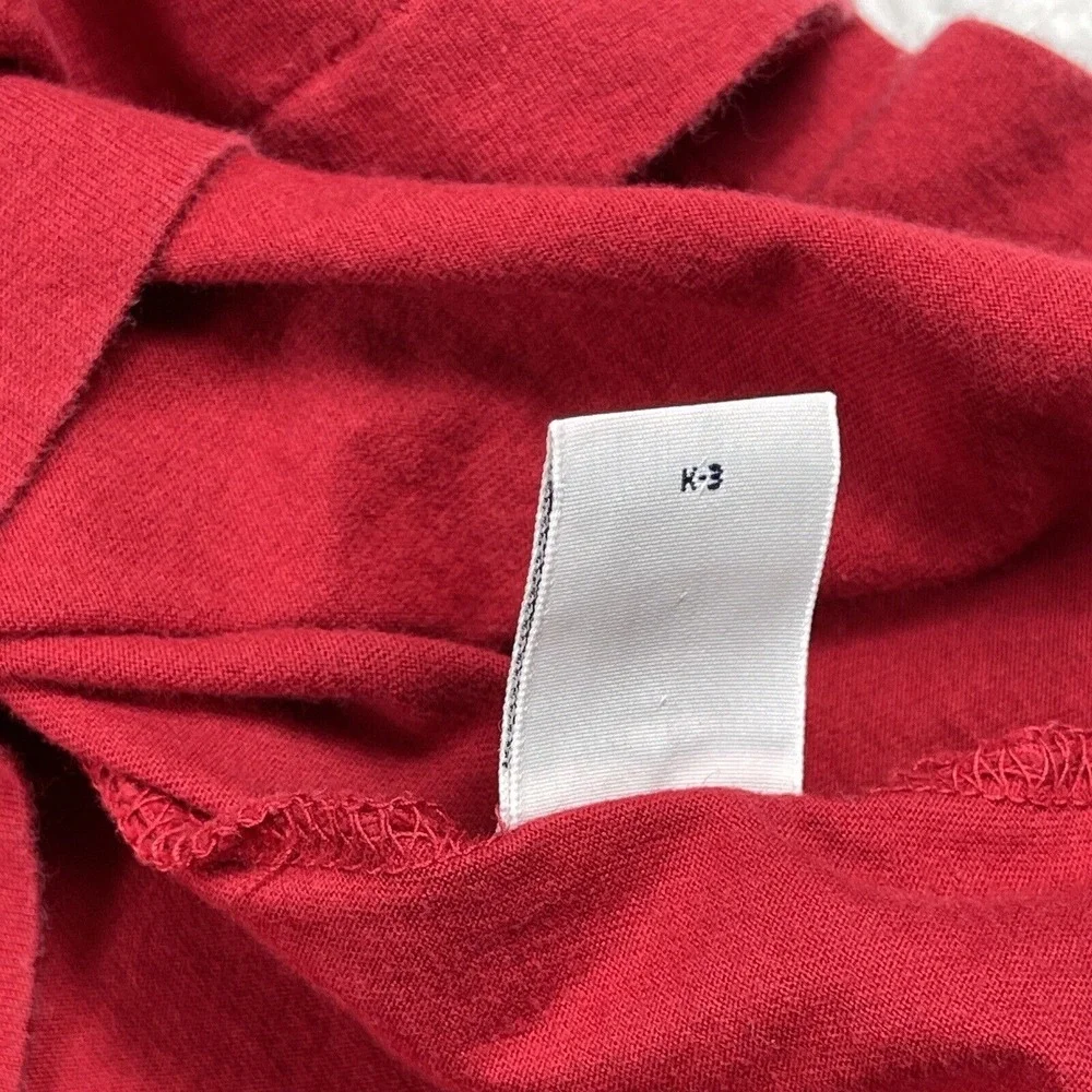 Polo Ralph Lauren Shirt Mens Large Red Vintage‎ Golf Tartan Crest Preppy Golfer